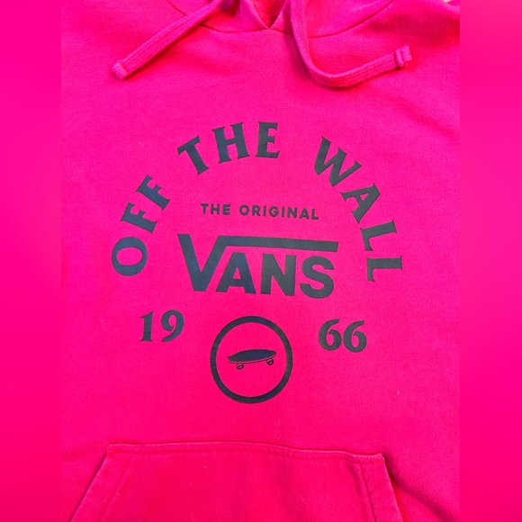 Vans Attendance Pink Hooded Sweatshirt - Size Medium - Picture 6 of 11